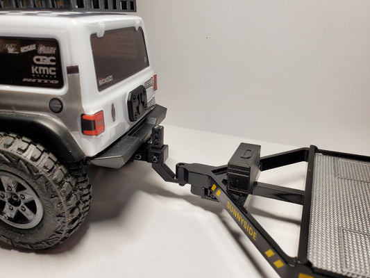 Trailer Drop Hitch for SCX24 Jeep and C10 Crawlers Adjustable