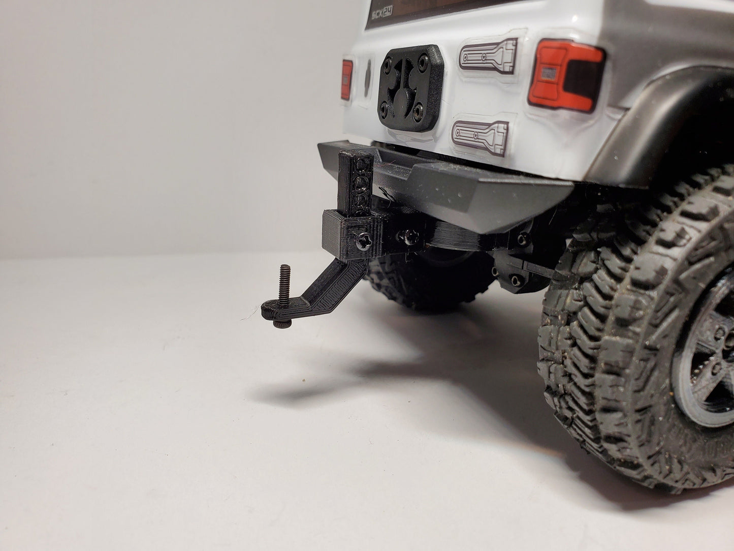 Trailer Drop Hitch for SCX24 Jeep and C10 Crawlers Adjustable