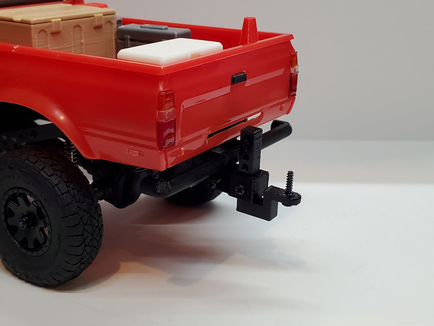 Trailer Drop Hitch for RC4WD TF2 1/24 scale Crawlers Adjustable