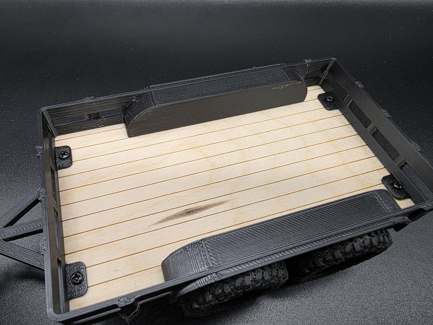 Double Axle Trailers for Axial SCX30 Bronco Jeep Red Cat 1/30 scale Crawlers