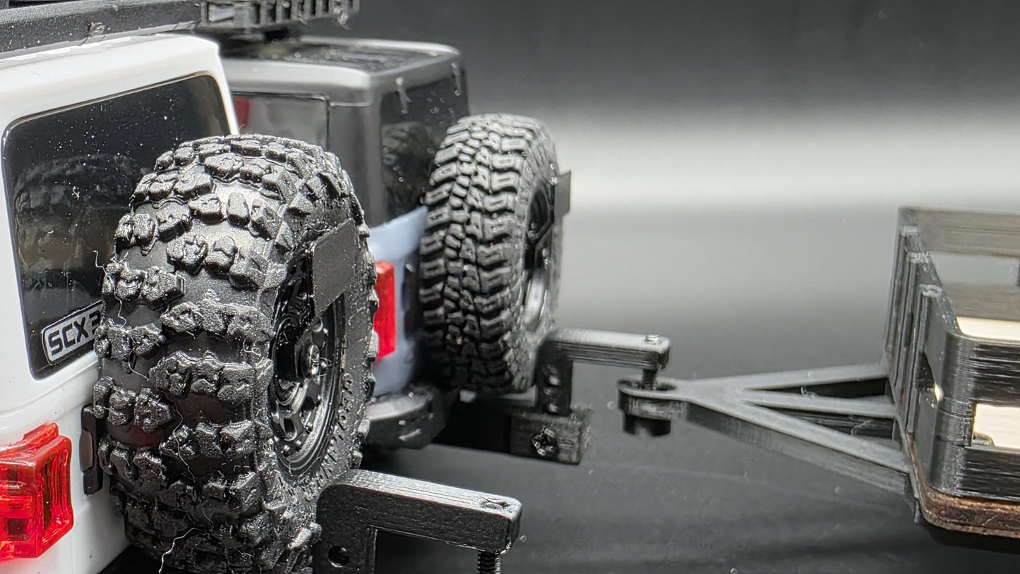 Spare Tire License Plate Holder for Axial SCX30 Bronco and Jeep Crawlers