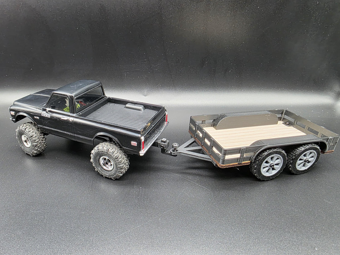 Trailer Hitch for Axial SCX30 Bronco, Jeep, and K10 Chevy Crawlers