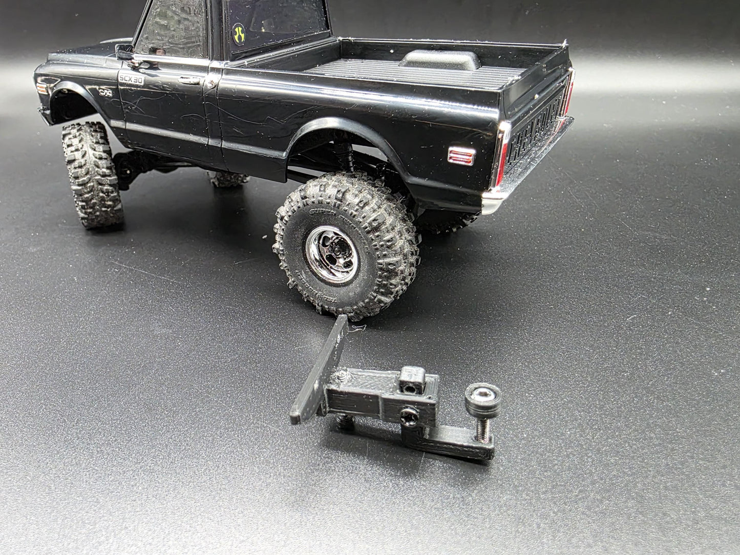 Trailer Hitch for Axial SCX30 Bronco, Jeep, and K10 Chevy Crawlers